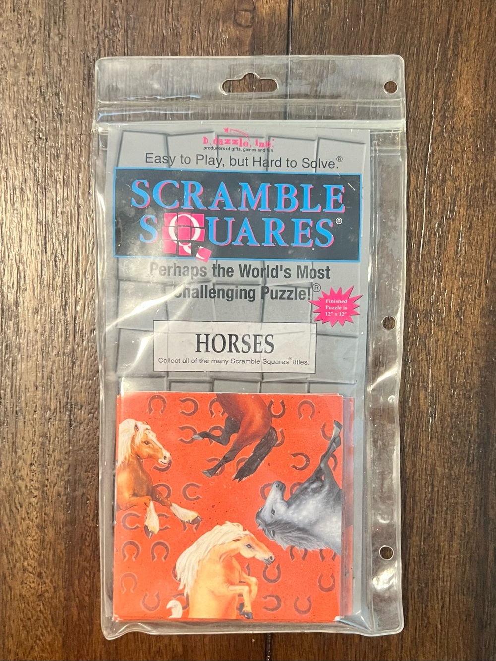 Scramble Squares Horses Puzzle Game — Orange